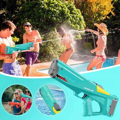 Pistola Eléctrica de Agua Automática - Shark Power🔫💧