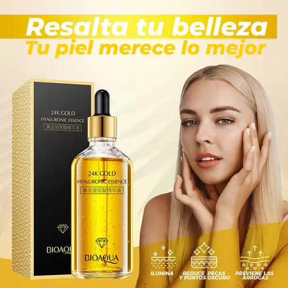 1 SÉRUM FACIAL 24K GOLD BIOAQUA (ANTIEDAD) + MASAJEADOR
