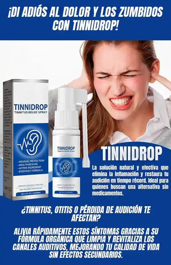 TINNIDROP - SPRAY AUDITIVO PARA ALIVIO DE ZUMBID