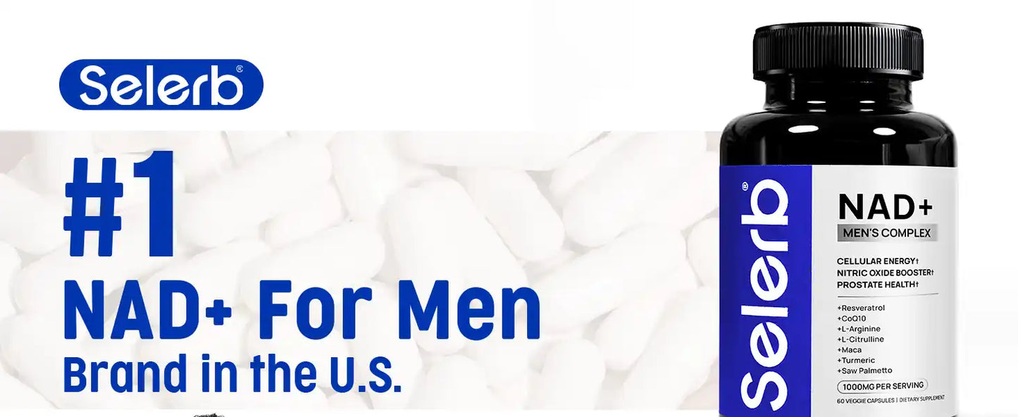 Selerb NAD+ para Hombres – Energía Celular, Circulación y Salud Prostática