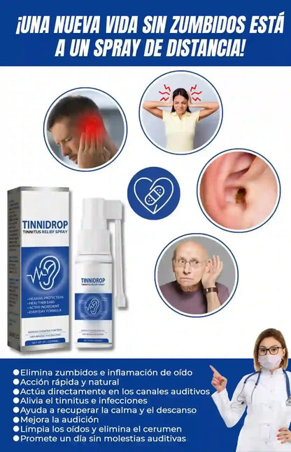 TINNIDROP - SPRAY AUDITIVO PARA ALIVIO DE ZUMBID