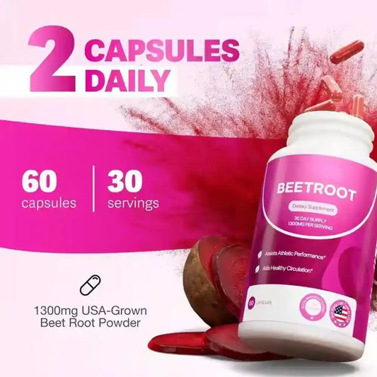 BEETROOT ORGÁNICO 1300MG - SALUD DEL CORAZÓN
