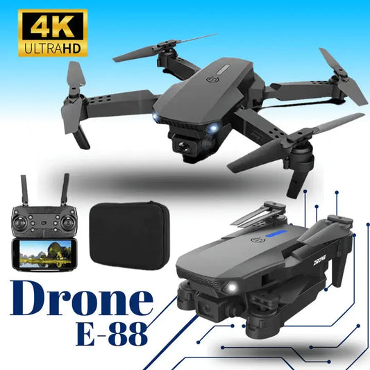 Drone E88 Pro 4K con Doble Cámara HD 🚁
