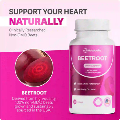 BEETROOT ORGÁNICO 1300MG - SALUD DEL CORAZÓN