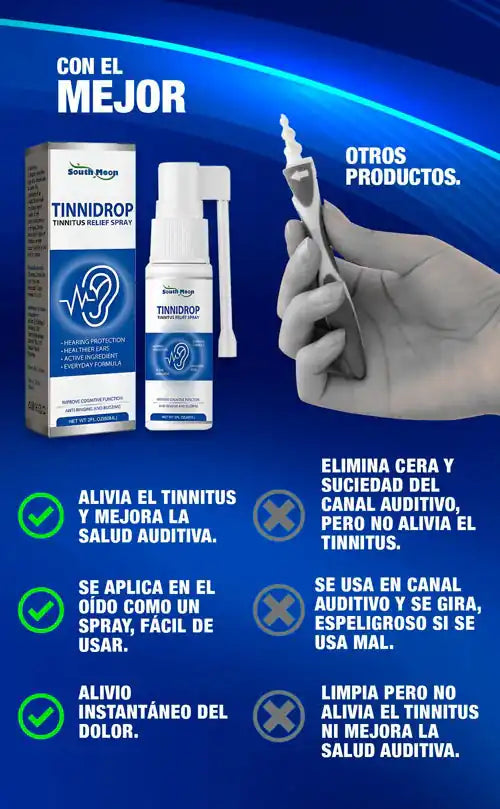TINNIDROP - SPRAY AUDITIVO PARA ALIVIO DE ZUMBID