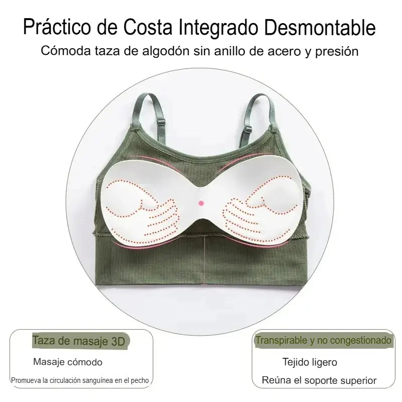 SUJETADOR DEPORTIVO - Sin varillas - Sin aros.