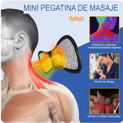 MINI MASAJEADOR ELÉCTRICO 6 EN 1 - 2X67