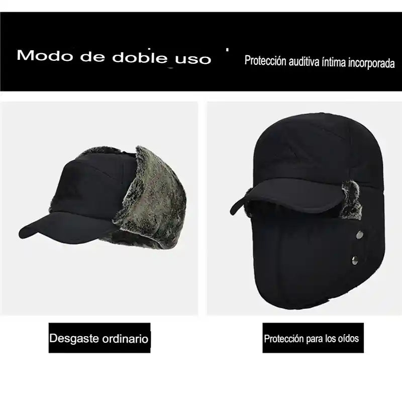 GORRO DE INVIERNO 3 EN 1 - TEJIDO TÉRMICO