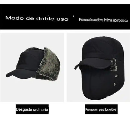 GORRO DE INVIERNO 3 EN 1 - TEJIDO TÉRMICO