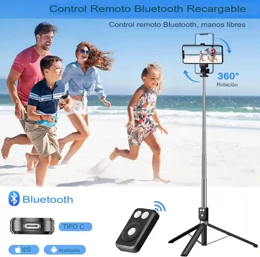 Selfie Stick Glowstick Pro 360° - palo de Selfie