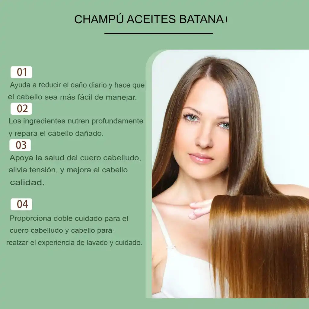 PACK BATANA – SHAMPOO + SERUM - Crecimiento, Reparación y Brillo Natural